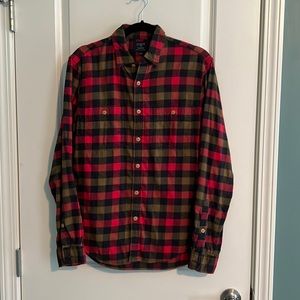 Men's J. Crew Factory Flannel Button Down Size Small